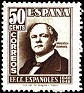 Spain 1948 Train 50 CTS Brown Edifil 1037. 1037. Uploaded by susofe